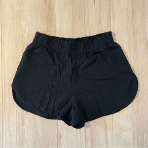 Universal thread black high waisted linen shorts